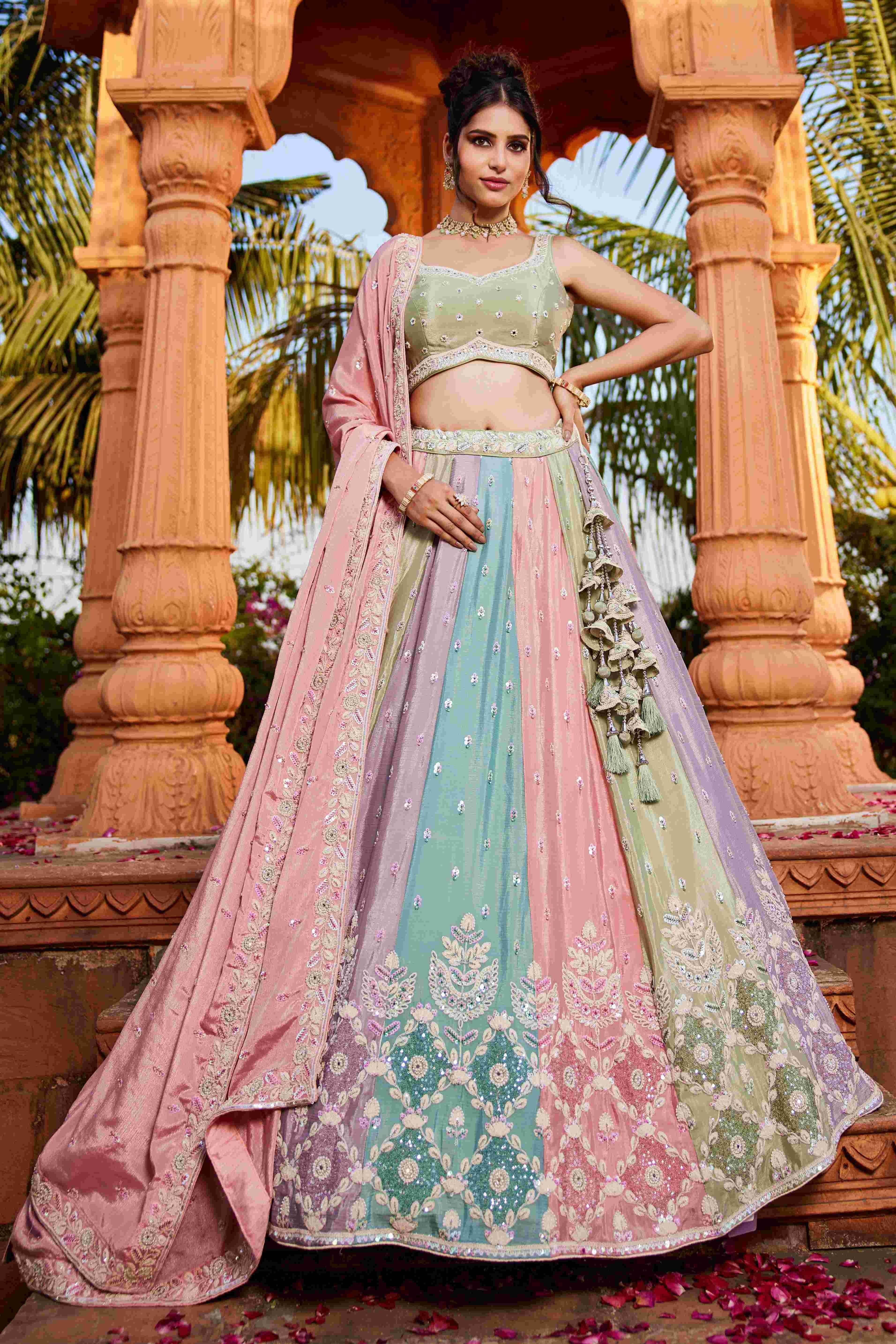 Stunning Poly Chiffon Designer Lehenga for All Occasions - MYLUXURY LANE ENTERPRISE